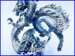 PRESALE 3 oz Hand Poured Silver Bar. 999+ Fine Asian Dragon Bullion 3D Statue