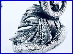 PRESALE 3oz Hand Poured Silver Bar 999 Fine Chameleon Cast Bullion Art Statue