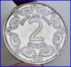 Pancho Villa 2 Troy Oz. 999 Fine Silver Bullion Round Dos Onzas 97492