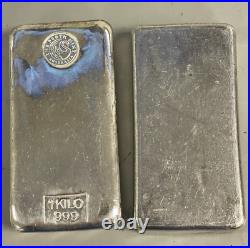 Perth Australia Mint 1 Kilo Bullion Bar of 0.999 Fine Silver 32.15 troy ounces