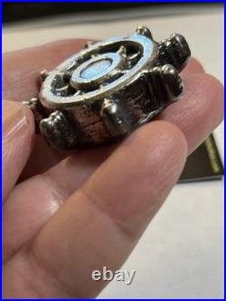 Pirate Booty Bullion Poured / Cast 3.8 Oz. 999 Fine Silver Ships Wheel