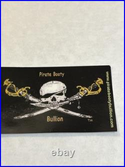 Pirate Booty Bullion Poured / Cast 3.8 Oz. 999 Fine Silver Ships Wheel