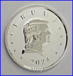 President Trump 2024 Discontinued Scottsdale Mint 1oz Troy. 9999 Fine Silver