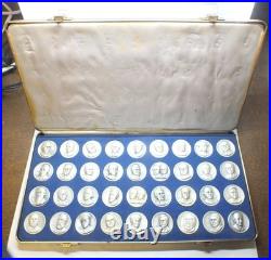 Presidential Art Medals Set 999 Fine Silver 29.27 oz Bullion Rounds P163