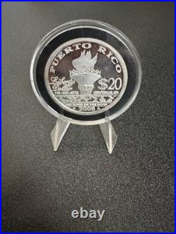 Puerto Rico 2006 Norfed $20 Liberty 1 oz. 999 Fine Silver Round Rare Piece