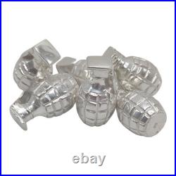 Pure. 999 Fine Silver MK2 Pineapple Grenade Statue 44g Bullion Collectible
