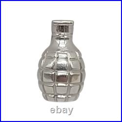 Pure. 999 Fine Silver MK2 Pineapple Grenade Statue 44g Bullion Collectible