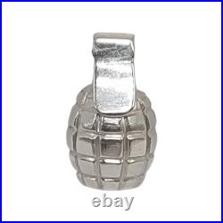 Pure. 999 Fine Silver MK2 Pineapple Grenade Statue 44g Bullion Collectible