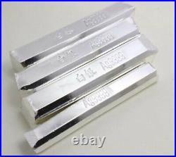 Pure Real Fine Silver 0.999 Bullion Bar Scrap Ag Material Real Silver bar 100g