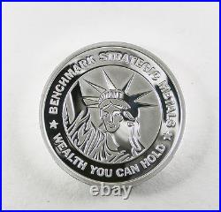 Pure Silver 1 Ounce 99.99 Fine Benchmark 1 Ounce Proof Element Design F13
