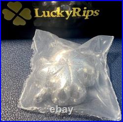RARE? FOUR LEAF CLOVER 3 Oz. 999 AU Fine Silver? LimitedFrom LuckyRips Series 4 RARE? FOUR LEAF CLOVER 3 Oz. 999 AU Fine Silver? LimitedFrom LuckyRips Series 4
