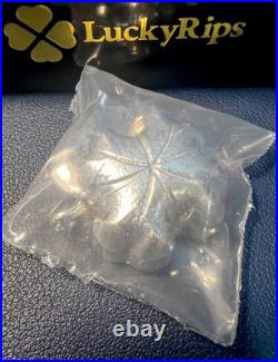 RARE? FOUR LEAF CLOVER 3 Oz. 999 AU Fine Silver? LimitedFrom LuckyRips Series 4 RARE? FOUR LEAF CLOVER 3 Oz. 999 AU Fine Silver? LimitedFrom LuckyRips Series 4