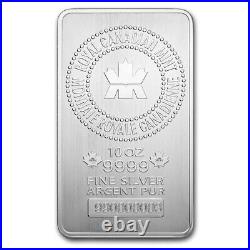 RCM 10 oz Silver Bar Royal Canadian Mint. 9999 Fine Silver Bullion