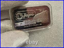 Rare! Jayco 25th Anniversary 1 Oz. 999 Fine Silver Bar In Cap- Gorgeous Toning