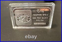Rare Johnson Matthey 1 oz Fine silver. 999 Vintage in capsule