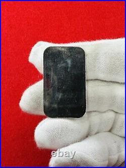 Rare Vintage Johnson Matthey Blank Back 1/2 oz 999 Fine Silver Bar
