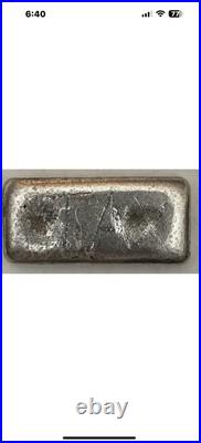 Rare Vintage Lawrence & Sons LSon 3 oz. 999 Fine Silver Poured Bar