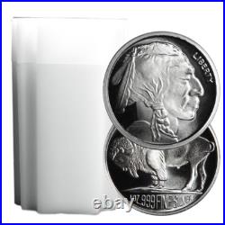 Roll of 20 1 Troy oz Buffalo. 999 Fine Silver Round Random Design Roll of 20 1 Troy oz Buffalo. 999 Fine Silver Round Random Design