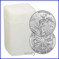 Roll of 20 1 Troy oz Eric Bloodaxe Design. 999 Fine Silver Round