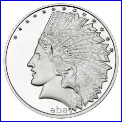 Roll of 20 1 Troy oz Indian Head. 999 Fine Silver Round