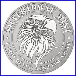 Roll of 20 1 Troy oz Mighty Eagle. 999 Fine Silver Round