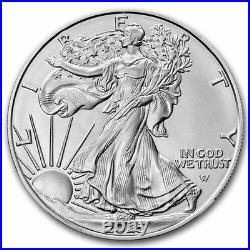 Roll of 20 2025 1 oz. 999 Fine Silver American Eagle $1 Coin BU