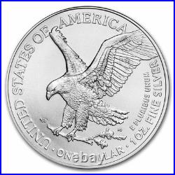 Roll of 20 2025 1 oz. 999 Fine Silver American Eagle $1 Coin BU