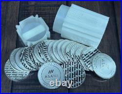 Roll of 20 One Troy Ounce. 999 Fine Silver Rounds FULL ROLL Asahi l