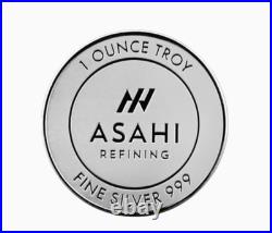 Roll of 20 One Troy Ounce. 999 Fine Silver Rounds FULL ROLL Asahi l