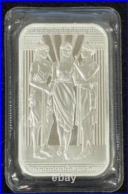 Royal Mint 1 oz. 9999 Fine Silver Three Graces Art Bullion Bar SEALED OGP
