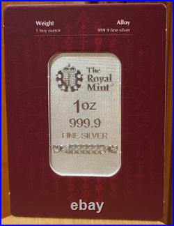 Royal Mint & Germania Mint THOR Norse Gods 1 oz 999.9 Fine Silver Bullion Bar