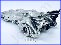 SALE 1.1 oz Hand Poured Silver Bar Batmobile Batman. 999+ Fine Ingot Bullion