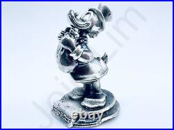 SALE 1 oz Hand Poured. 999+ Fine Silver Bar Statue Scrooge McDuck v3 Bullion