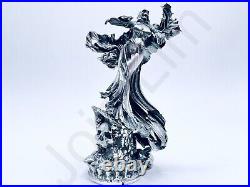 SALE 2.9 oz Hand Poured Pure Silver Bar 999 Fine Lady Death Bullion Art Statue
