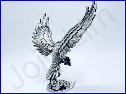 SALE 2.9 oz Hand Poured Silver Bar. 999 Fine Eagle Cast Bullion 3D Art Statue