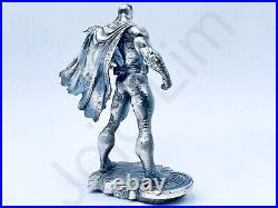 SALE 3.1 oz Hand Poured Pure Silver Bar Batman Cast Bullion Statue. 999+ Fine
