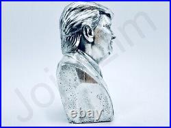 SALE 3.1 oz Hand Poured Silver Bar. 999+ Fine Donald Trump Bullion Art Statue
