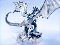 SALE 3.1 oz Hand Poured Silver Bar. 999+ Fine Statue Dragon King Bullion Art