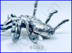 SALE 3.1 oz Hand Poured Silver Bar 999 Fine Statue Tarantula Spider 3D Bullion