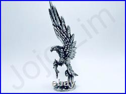 SALE 3 oz Hand Poured Silver Bar. 999+ Fine Eagle Cast Bullion 3D Art Statue