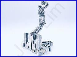 SALE 3 oz Hand Poured Silver Bar. 999+ Fine Michael Jordan Cast Bullion Art