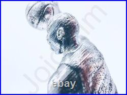 SALE 3 oz Hand Poured Silver Bar. 999+ Fine Michael Jordan Cast Bullion Art