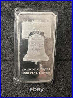 SD Bullion Proclaim Liberty 10oz. Bar 999 Fine Silver We The People