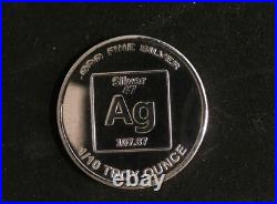 SILVER 1/10 OUNCE INVESTMENT ROUND PURE 999 FINE 10 PACK STACKERS & PREPPERS 14d