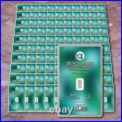 SILVER BARS 999 FINE BULLION 100 PAK OF ATTRACTIVE BARTER BARS 20c