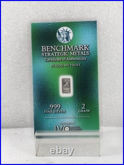 SILVER BARS 999 FINE BULLION 100 PAK OF ATTRACTIVE BARTER BARS 20c