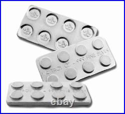 SILVER BULLION BUILDING BLOCK BAR SET 6PC. Fine Silver. 999 Bullion BU 4x2 2x2