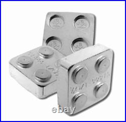 SILVER BULLION BUILDING BLOCK BAR SET 6PC. Fine Silver. 999 Bullion BU 4x2 2x2