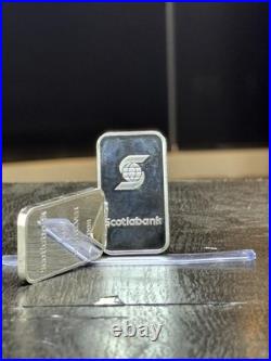 Scotiabank 1 oz. 999 Pure Silver Bar Lot Of 2 1oz Bars