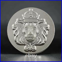 Scottsdale Mint 100 gram Fine 999 Silver Lion Stacker Bullion Round 3.2 Troy Oz